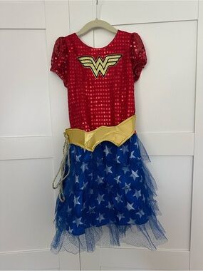 Rubies: Wonder Woman Inspired Red and Blue Girls Costume